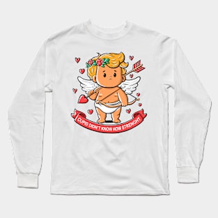 Cupid with bow and arrow Long Sleeve T-Shirt